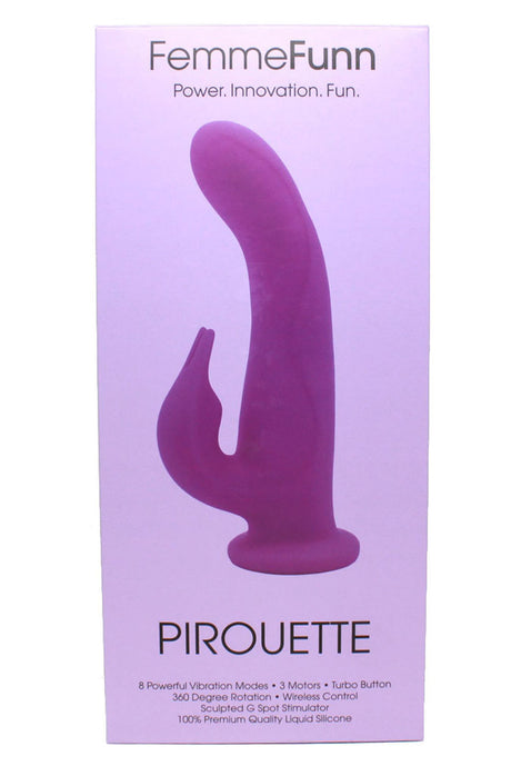 Femme Funn Pirouette Dual-Head Vibrator, Purple - FF-1022-02