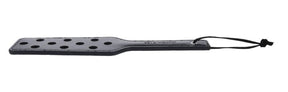 Sportsheets Shadow Paddle — Black Faux Leather - SS10313