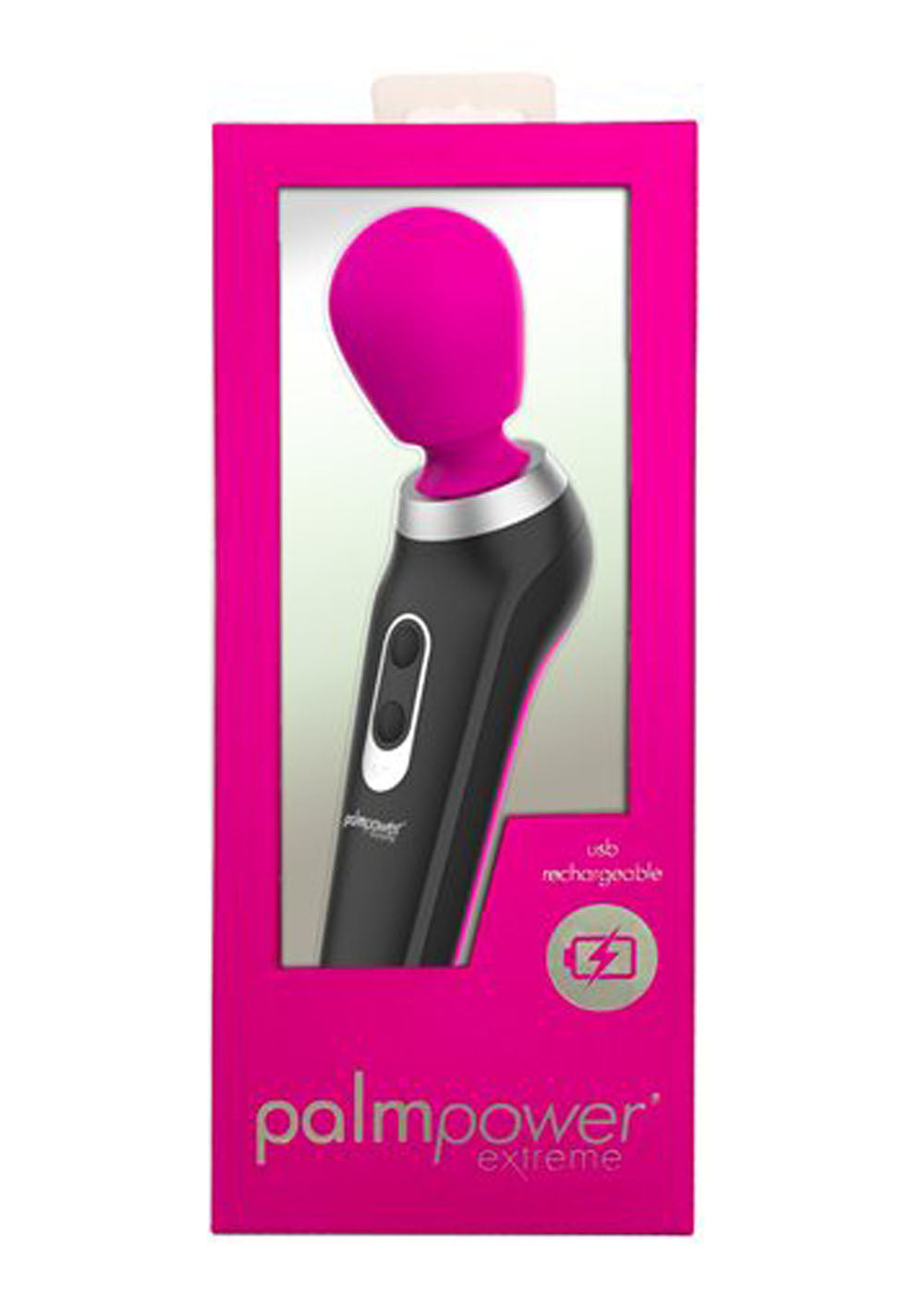 BMS Factory Palmpower Extreme Rechargeable Silicone Wand — Fuchsia - BMS30928