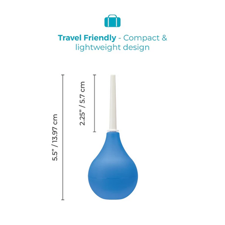 b-Vibe Compact Enema Douche — 90ml Travel Bulb - BV5878