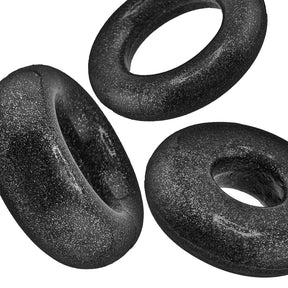 OXBALLS Cockpack 3-Pack Cock Rings — Black Mica - OX-3210-BKM