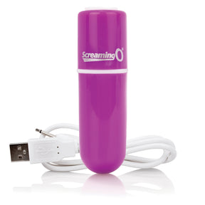 Screaming O Charged Vooom Rechargeable Bullet Vibe - Purple - AMV-PU-101E
