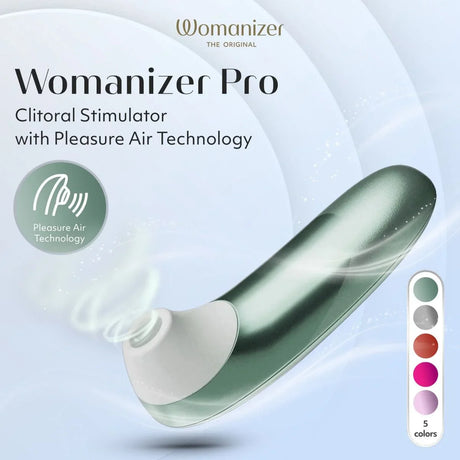 Womanizer Pro Clitoral Stimulator — Sage Green - WZ6858