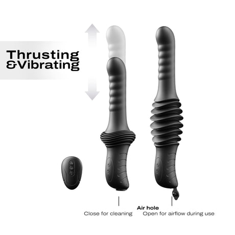 Dorcel Deep Orgasm Thrusting Vibrator with Warming & Suction - DL3377