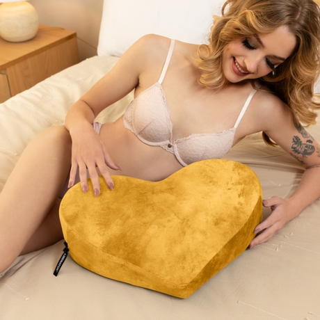 Liberator Heart Wedge Pillow — Ibiza Collection Gold - L5129