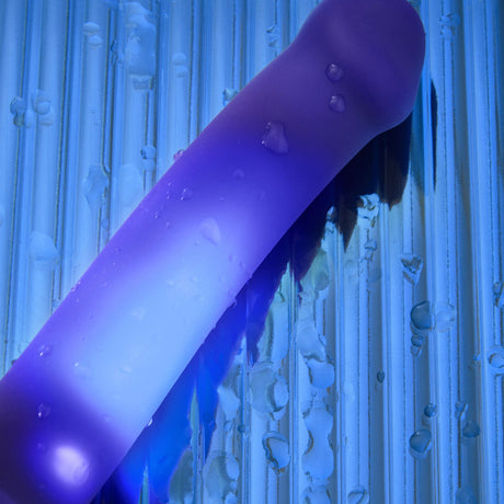 STRAP-ON-ME Glow LED Dildo, Medium — Purple - SM8743