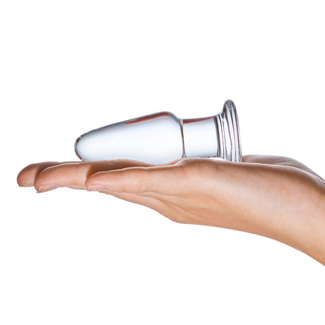 3.5 Inch Glass Butt Plug by Electric Novelties