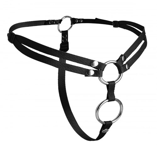 XR Brands Unity Double Penetration Strap-On Harness - SU-AD918