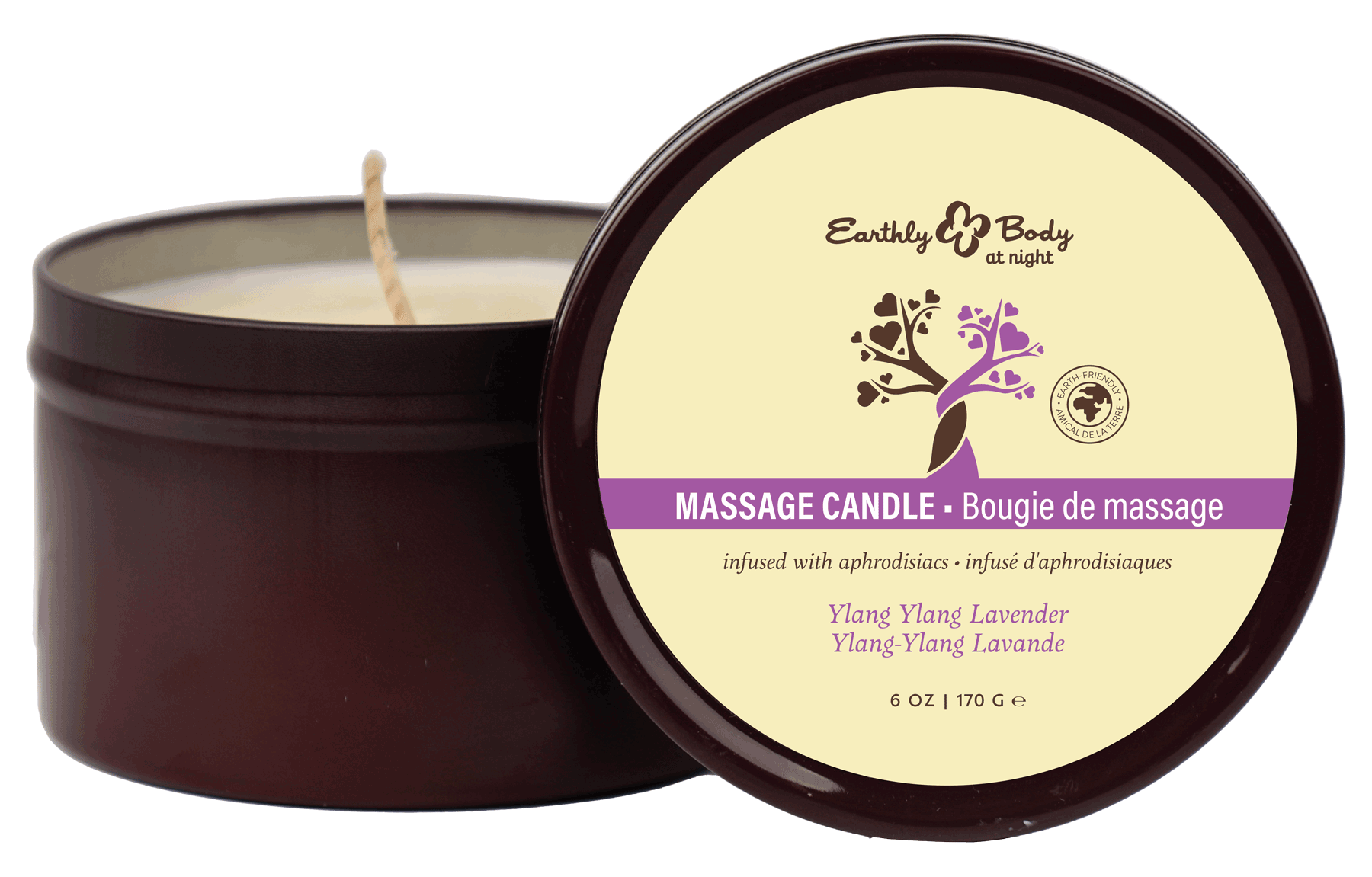 Earthly Body at Night Aphrodisiac PrePack Bath Fizzers and Candles 16pcs plus tester and candle warmer by Earthly Body