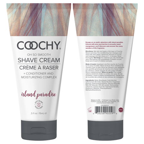Coochy Island Paradise Shave Cream, 0.5 oz (15 ml) - HP1042