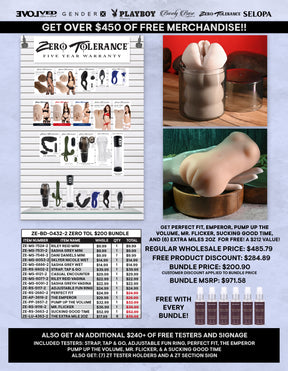 Evolved Novelties Zero Tolerance $200 Bundle — Strokers & Accessories - ZE-BD-0432-2