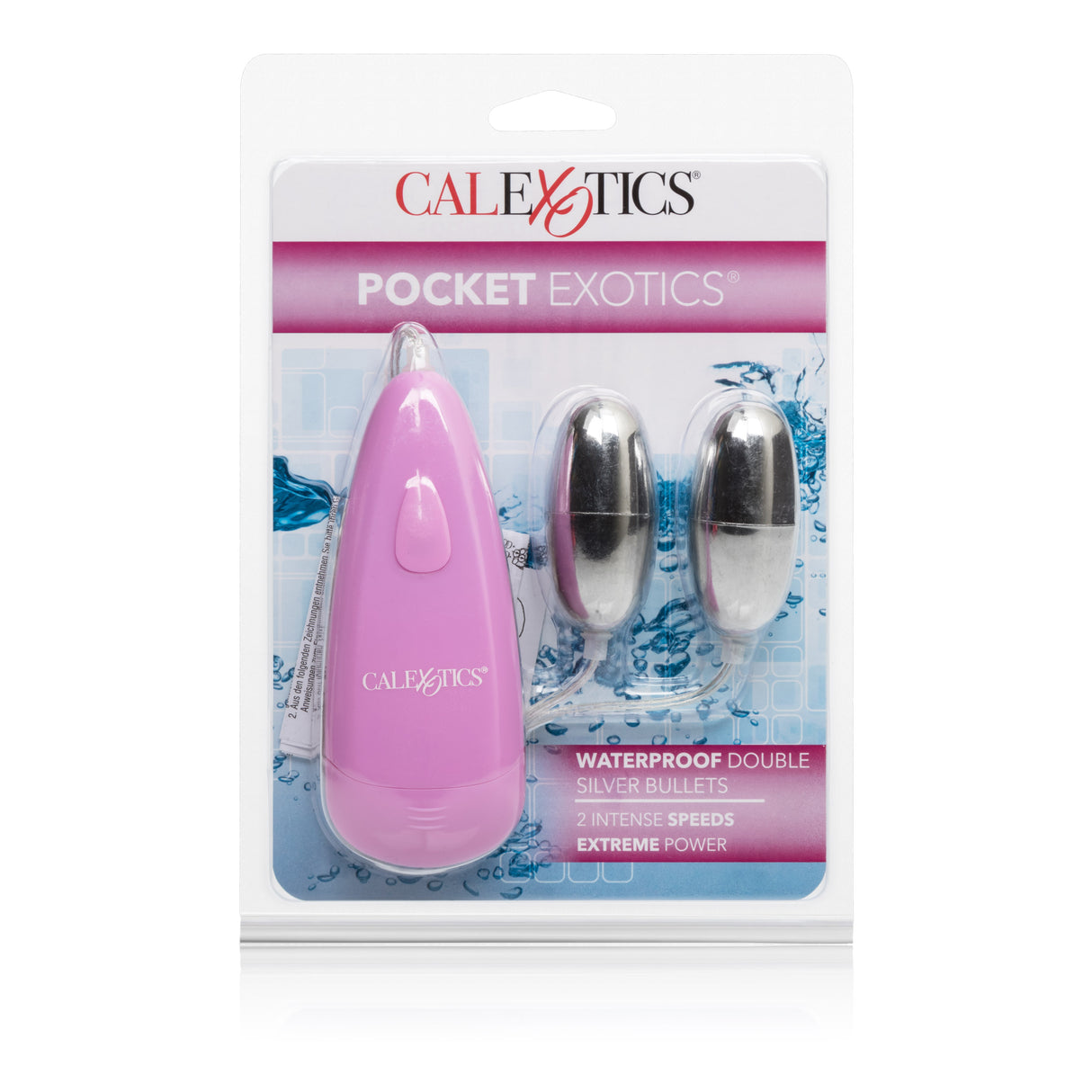 CalExotics Pocket Exotics Double Silver Bullets — Waterproof, Pink - SE1140202