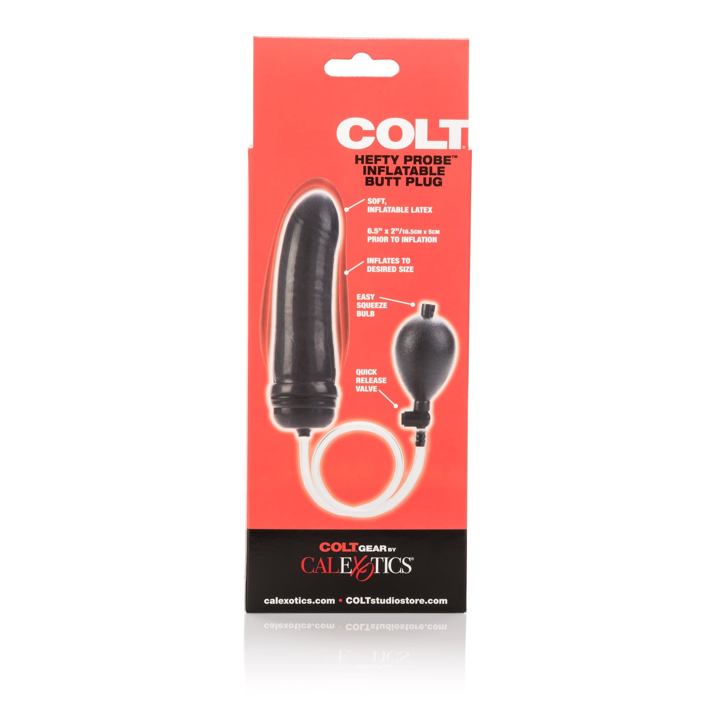Colt Hefty Probe Inflatable Butt Plug - Black by CalExotics