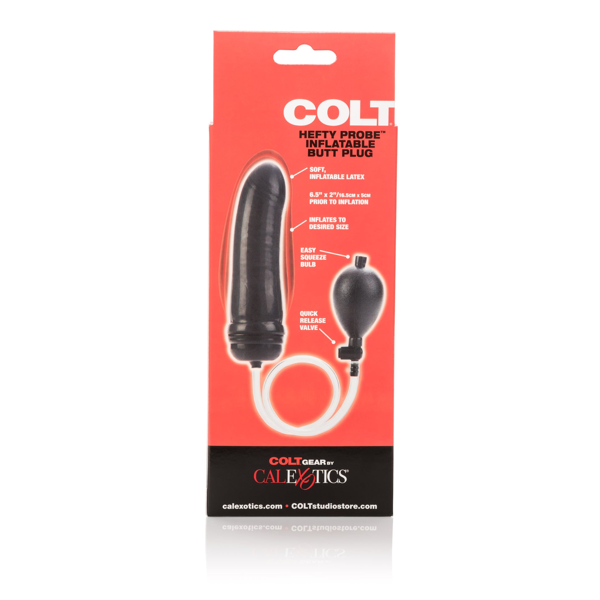 Colt Hefty Probe Inflatable Butt Plug - Black by CalExotics