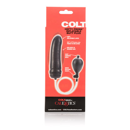 Colt Hefty Probe Inflatable Butt Plug - Black by CalExotics
