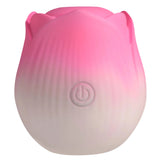 XR Brands Pulsing Petals Rose Stimulator, Rechargeable Silicone, Pink - INM-AH387-PNK