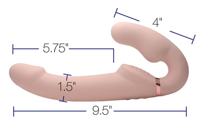 World's 1st Remote Control Inflatable Ergo-Fit Strap-on - Flesh by XR Brands