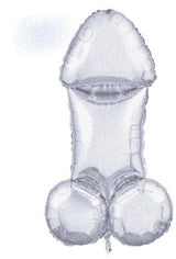 Little Genie Glitterati Disco Penis Mylar Balloon — 3 ft - LG-CP1149