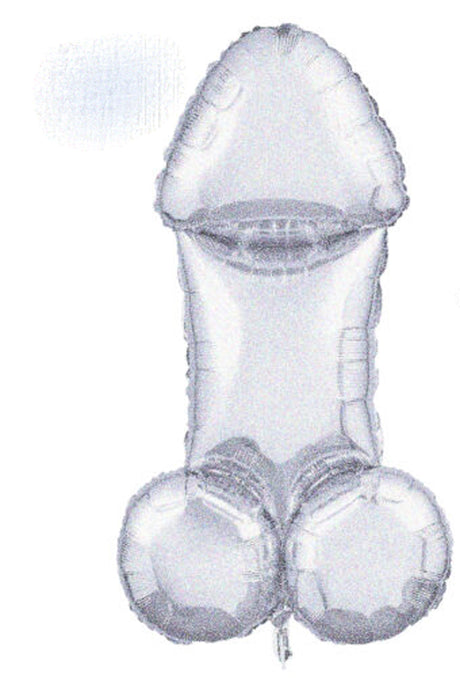 Little Genie Glitterati Disco Penis Mylar Balloon — 3 ft - LG-CP1149