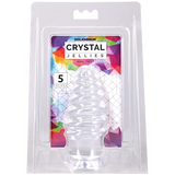 Doc Johnson Crystal Jellies Anal Twist — 5 Inch Clear - DJ0289-07-CD