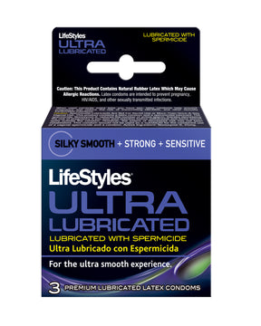 "Lifestyles Ultra Lubricated With Spermicide - 3 Pack PM1803"