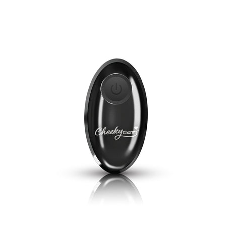 Vibrating Gunmetal Metal Remote Plug - Medium