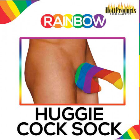Hott Products Rainbow Huggie Sock — One Size (6" x 2") - HTP2981