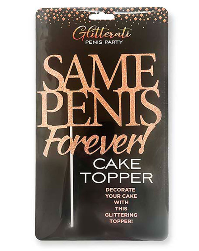 "Glitterati Same Penis Cake Topper LG-CP1099"