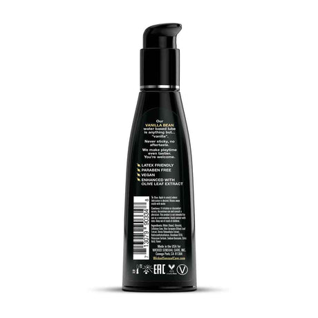 Wicked Sensual Care Aqua Vanilla Bean Water-Based Lubricant, 4 fl oz - WS-90334