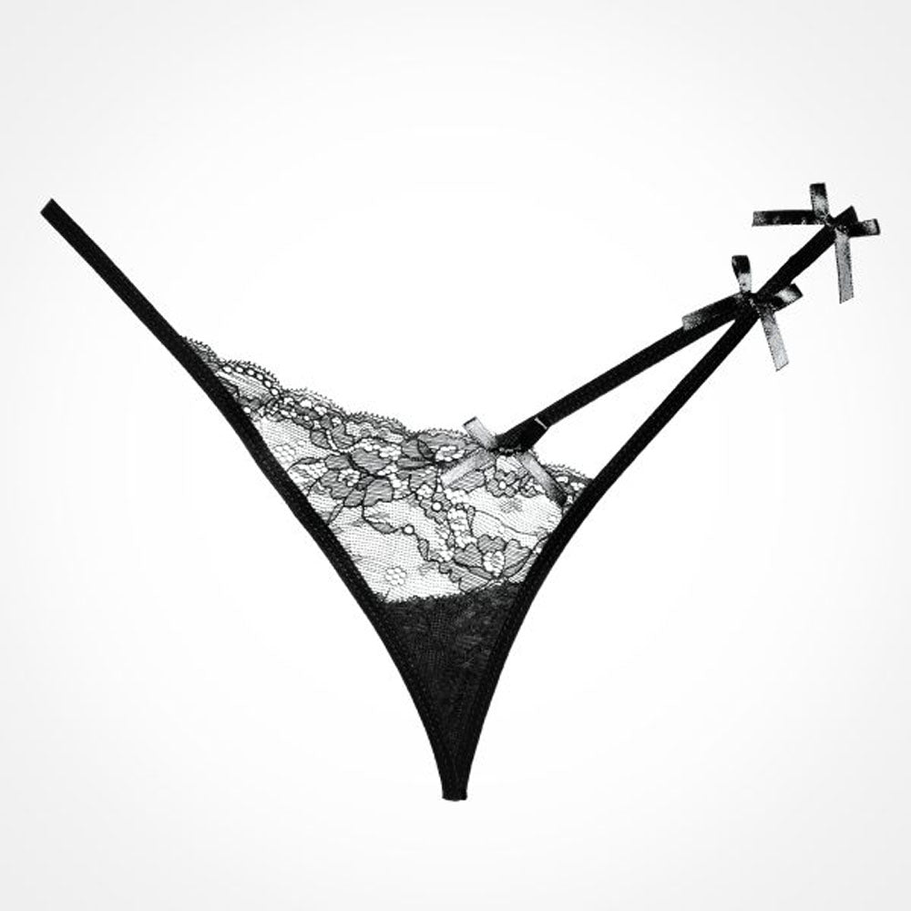 Allure Pixie Panty - One Size - Black by Allure Lingerie