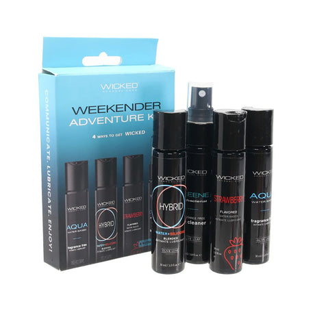Wicked Weekender Lube Kit — 4 Pack of 1oz Travel Bottles - WS-99350