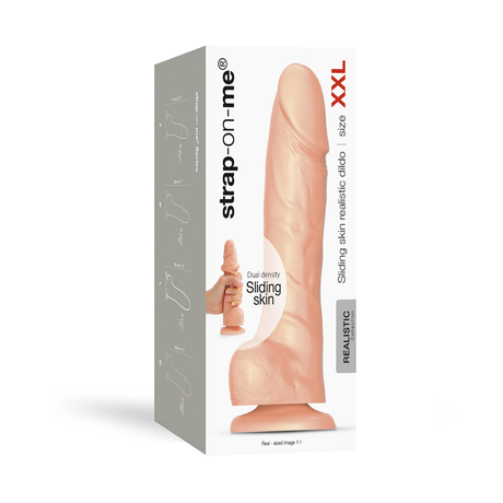 STRAP-ON-ME Sliding Skin Realistic Dildo XXL — Vanilla - SM6923