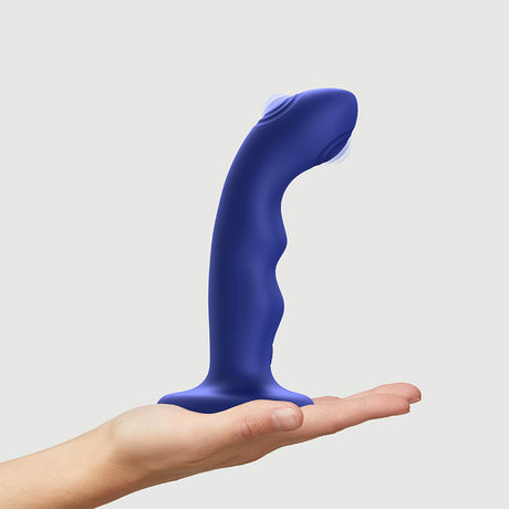 STRAP-ON-ME Tapping Dildo Wave — Night Blue, Double-Tapping - SM7517