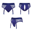 STRAP-ON-ME Diva Harness Lingerie — M, Night Blue - SM7791