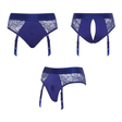 STRAP-ON-ME Diva Lingerie Harness — L, Night Blue - SM7807