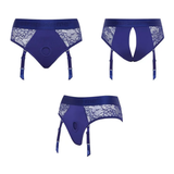 STRAP-ON-ME Diva Lingerie Harness — L, Night Blue - SM7807