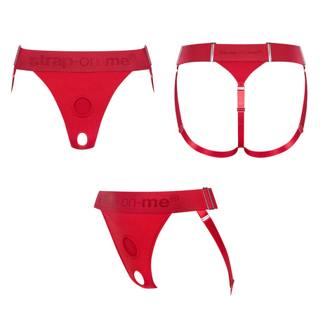 STRAP-ON-ME Unique Lingerie Harness — One Size, Red - SM8132