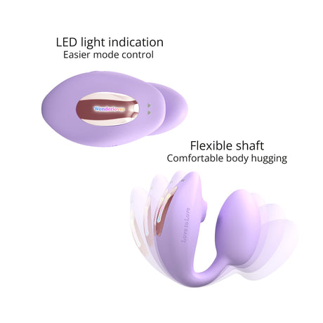 Love To Love Wonderlover Viva Mauve Dual-Stimulator Vibrator - LV3210
