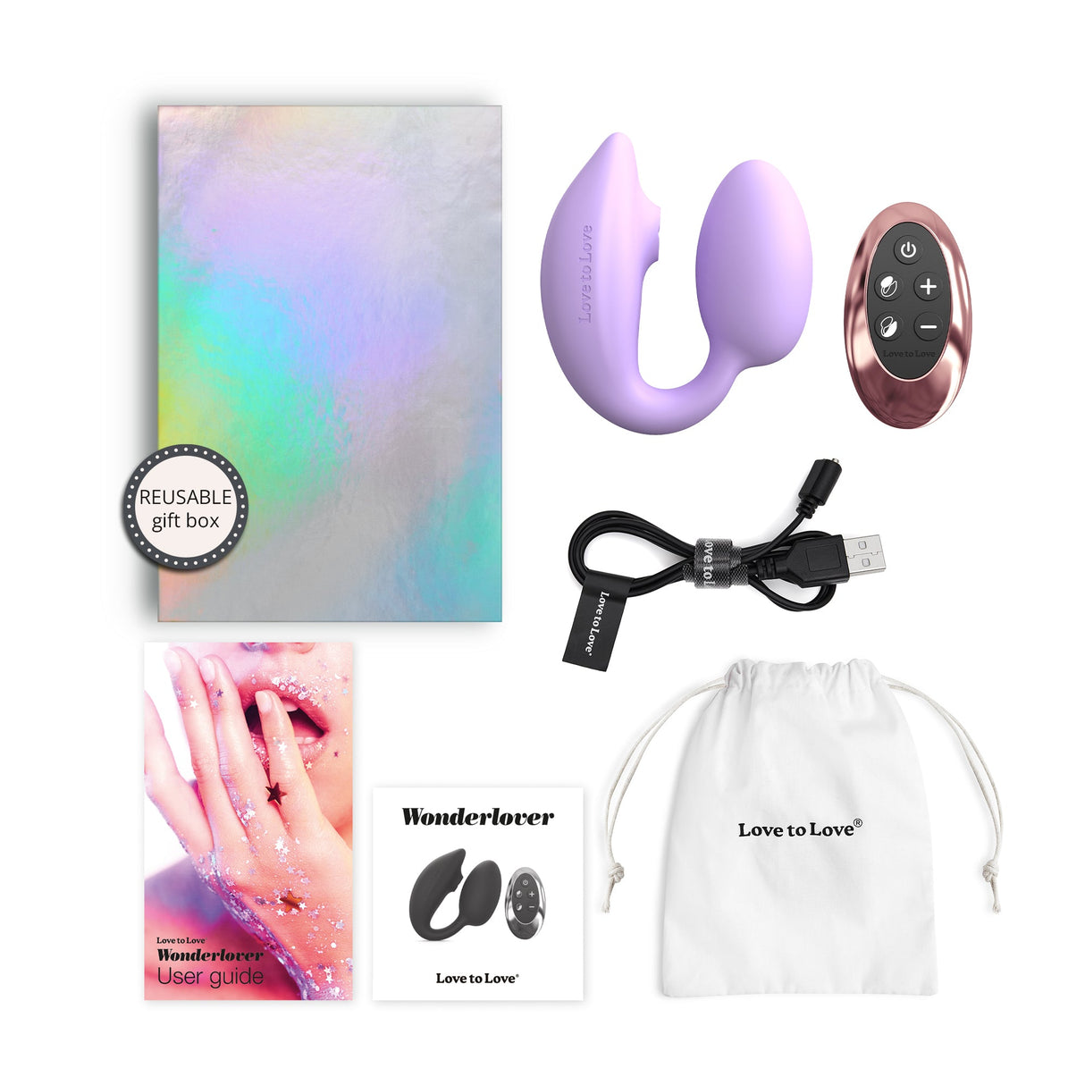 Love To Love Wonderlover Viva Mauve Dual-Stimulator Vibrator - LV3210