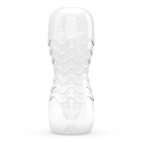 Dorcel DOUBLE Oo Double-Entry Masturbator — 18 x 7 cm, Transparent - DL0857