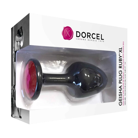 Dorcel Geisha Plug Ruby — Extra Large ABS Anal Plug (10.8 x 4.5 cm) - DL1335