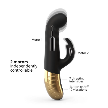 Dorcel G-Stormer Rechargeable Rabbit Vibrator, 23.5 cm - DL1946