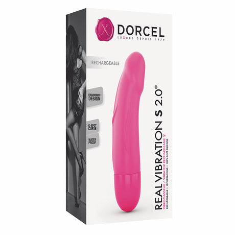 Dorcel Real Vibration S Rechargeable Vibrator — Magenta (Size S) - DL2189