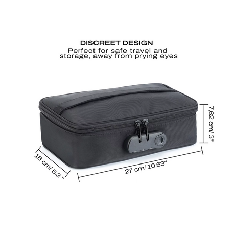 Dorcel Discreet Box — Black Storage Case (27 x 16 x 7.62 cm) - DL2653