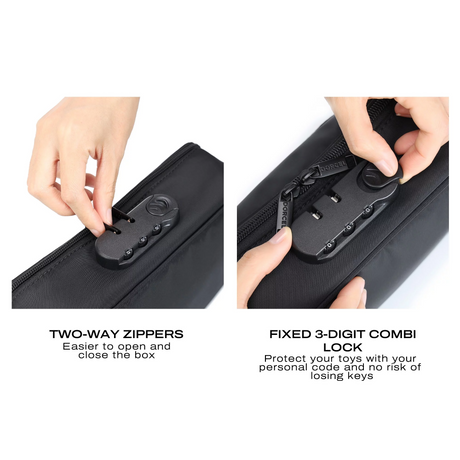 Dorcel Discreet Box — Black Storage Case (27 x 16 x 7.62 cm) - DL2653