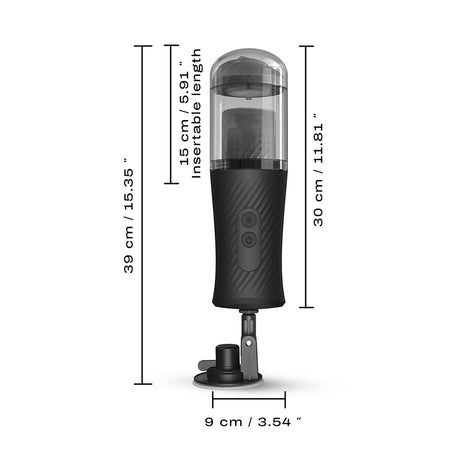 Dorcel Thrust Blow Automatic Masturbator — Black, Suction Cup - DL2868