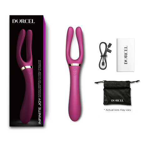 Dorcel Infinite Joy Plum — 3-Motor 360° Flexible Vibrator - DL2943