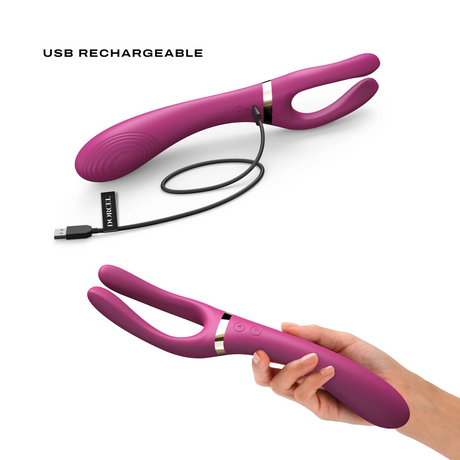 Dorcel Infinite Joy Plum — 3-Motor 360° Flexible Vibrator - DL2943