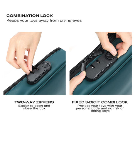 Dorcel Discreet Box Luxury Storage Case — Green (27 x 16 x 7.62 cm) - DL3254