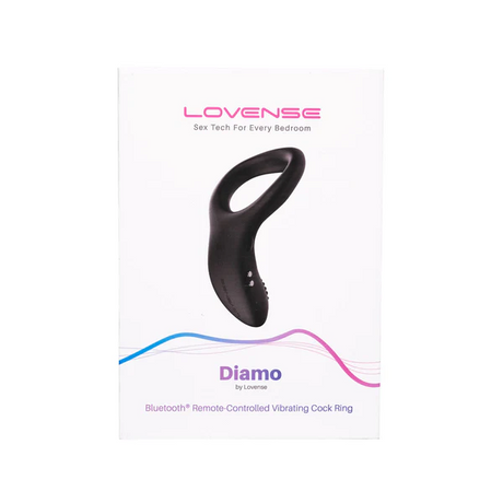 Lovense Diamo Vibrating Cock Ring — App-Controlled, USB Rechargeable - LS9759